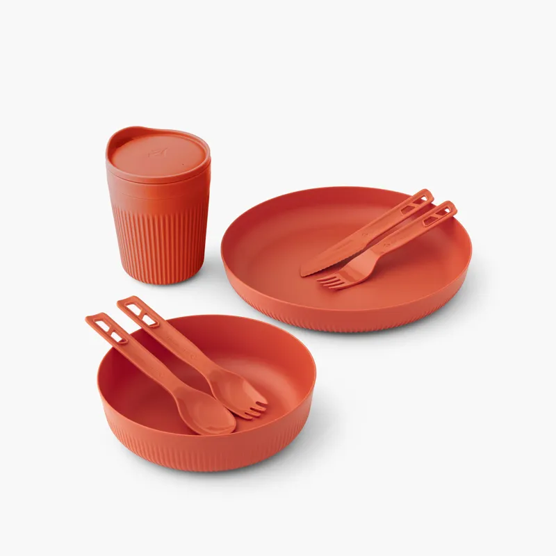 Sea To Summit Passage Dinnerware Set - 1P - 7 Piece - Spicy Orange-1